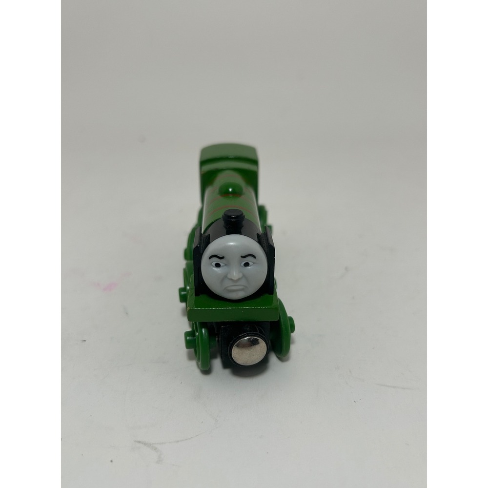 Thomas & Friends Wooden Railway Big City Engine Green Magnetic Train Toy